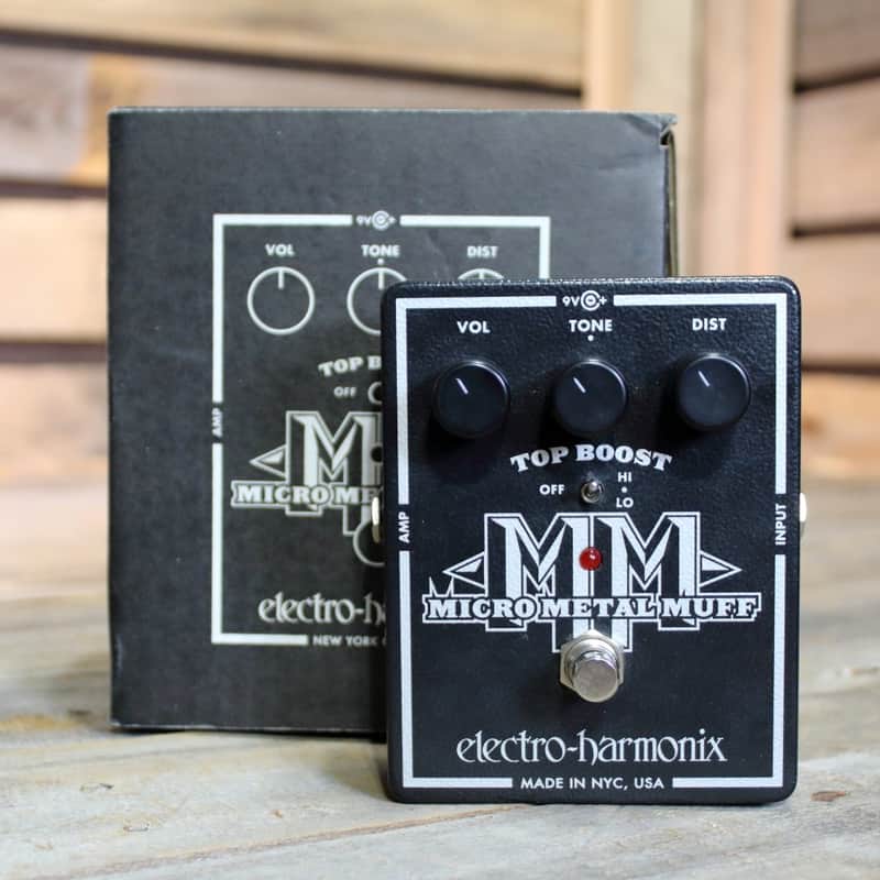 Used Electro-Harmonix Micro Metal Muff Distortion Pedal with Original Box image 1