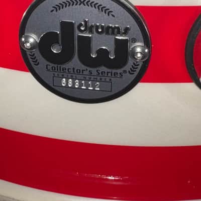 DW 14" x 7" Collector's Series Pure Maple Snare Drum - D.C. Flag Lacquer With Chrome Hardware - Washington D.C. Flag image 8