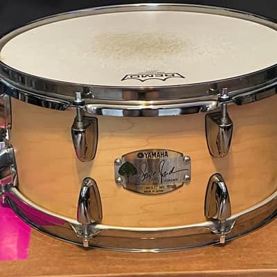 Yamaha MSD1365SJ Steve Jordan Signature 13x6.5" Maple Snare Drum 2000s - Natural image 1