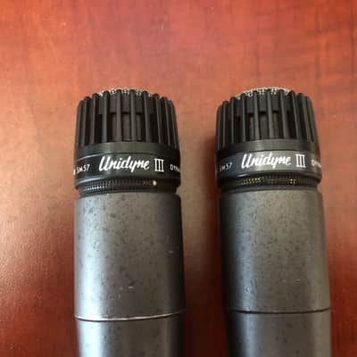 Pair Shure Unidyne III SM57 (1970's) image 1