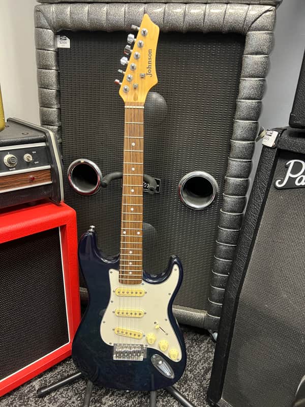 Johnson Strat 2000s - Transparent teal image 1
