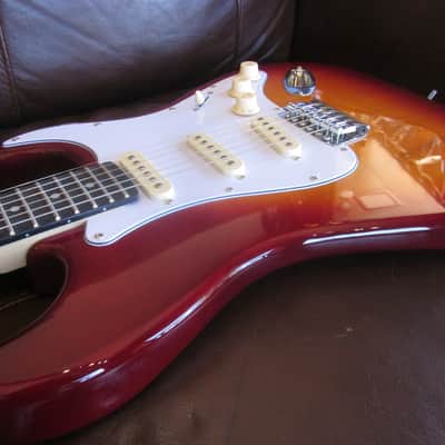 Amati H-Series Double Cutaway Electric Guitar 10STHG - Cherry Sunburst w/ Amati Gig Bag image 1