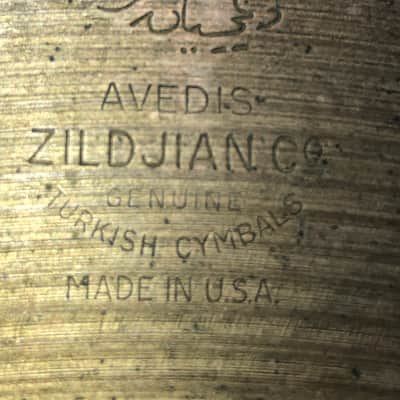 Gorgeous Sounding Zildjian Avedis 1950’s 19” crash cymbal  or crash/ride cymbal image 2