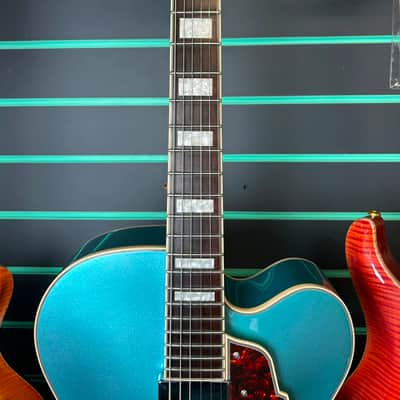 D'Angelico Premier EXL-1 Ocean Turquoise 2018 Hollow Body Electric Guitar image 6