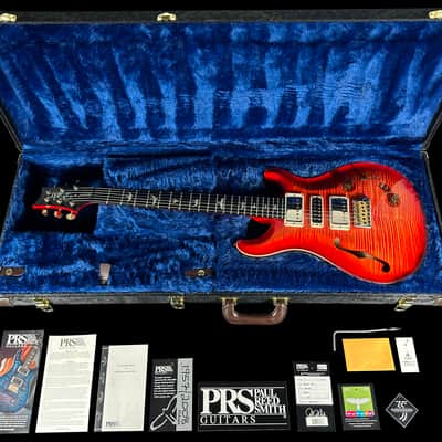 2020 Paul Reed Smith PRS Special 22 Semi-Hollow 10 Top Wood Library w Matching Flamed Maple Neck ~ Blood Orange image 12