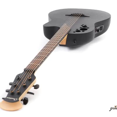 Ovation DS778TX Elite TX Mid Depth D-Scale Acoustic/Electric Guitar - Black image 8