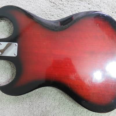 Vintage 1960s Kawai Teisco Electric Guitar Japan Hound Dog Taylor Reburst image 7