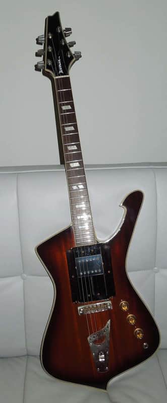Rare Ibanez Iceman with sliding pickup 1976 Tobacco Sunburst image 1