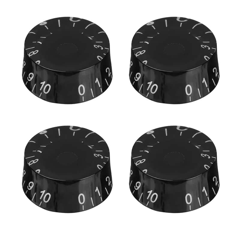 4Pcs Usa(Imperial) Lp Guitar Knobs Speed Dial Knob 24 Fine Splines Control Knobs For Usa Les Paul/Cts Pots (Black) image 1