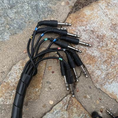 ROLAND NINE (9) PC SNAKE Pack 1/4" Drum Cable Cables for electronic drums SNAKE image 2