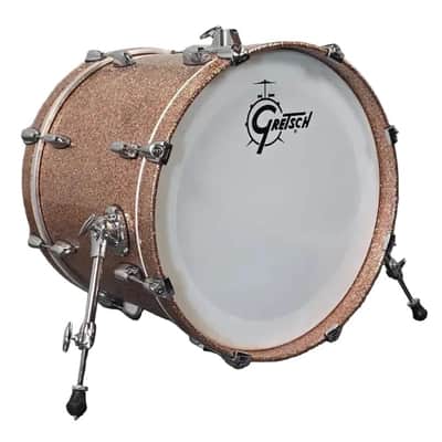 Used Gretsch Renown Bass Drum Champagne Sparkle 20x16 - Good