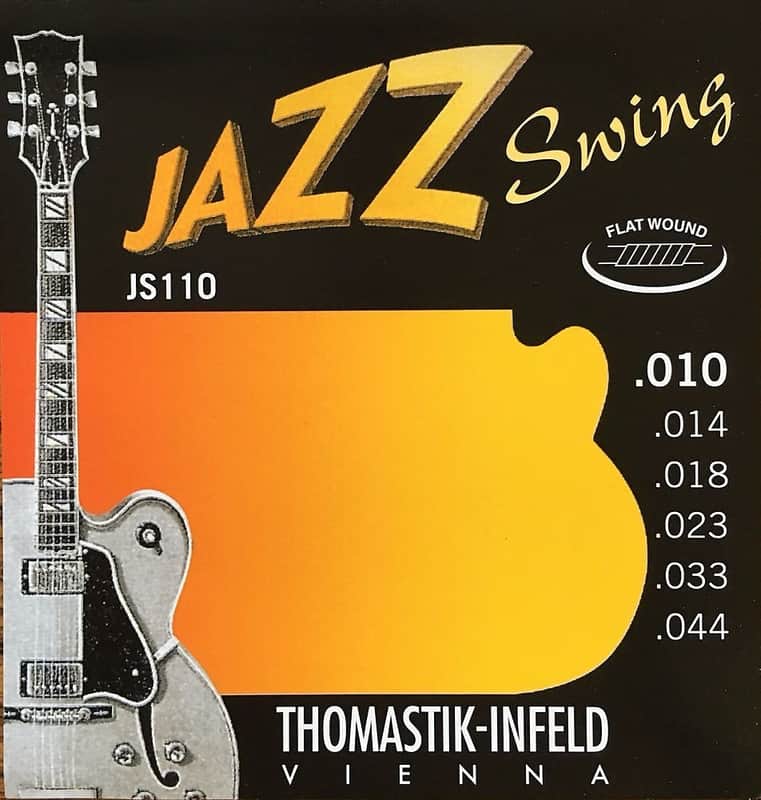 Thomastik-Infeld JS110 Jazz Swing Flatwound Electric Guitar Strings - Extra Light (.10 - .44) image 1