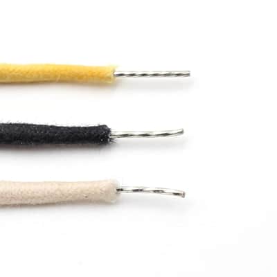 Guitar Wire, Hookup Wire, Gavitt Cloth Wire, 22awg Stranded Copper Wire, 3 feet of Each Color Black/White Pushback Wire for Electric Guitar and Other Instruments image 3