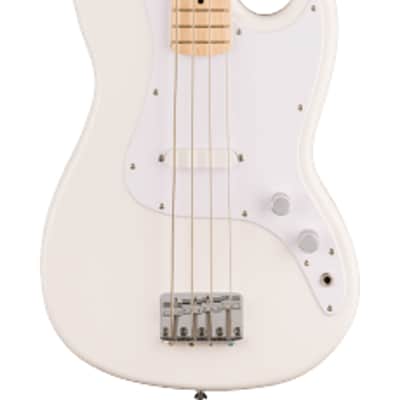 Fender Squier Sonic Bronco Bass, Maple Neck, White Pickguard, Arctic White image 1