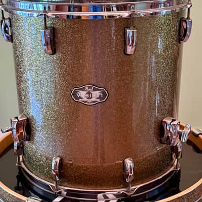 Pearl Vision SST Birch Ply  4 Piece Drum Set Gold Sparkle  Shell Pack image 7
