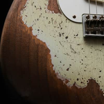 FENDER USA Custom Shop 56 Reissue Stratocaster LTD Super Heavy Relic " Ivory White + Maple" (2023) image 9