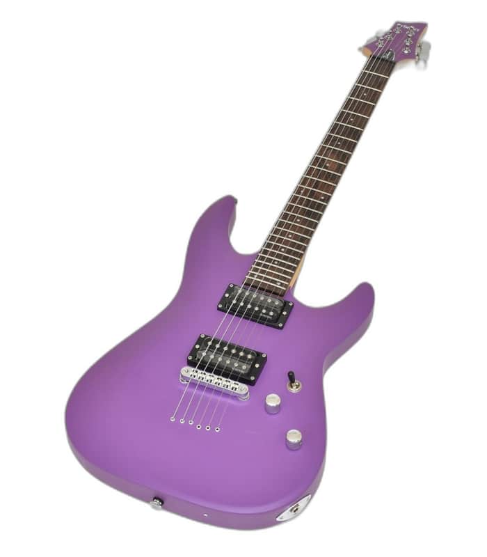 Schecter C-6 Deluxe Guitar Satin Purple B-Stock 1008 image 1