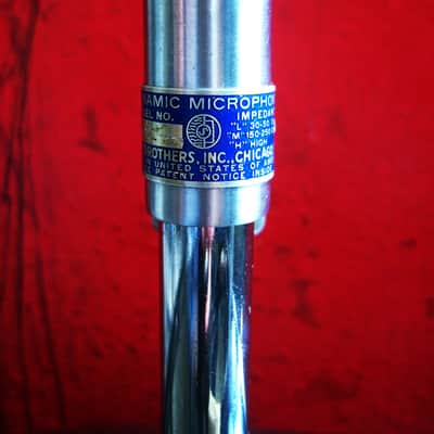 Vintage 1950's Shure 51 dynamic Microphone multi Z w cable image 13