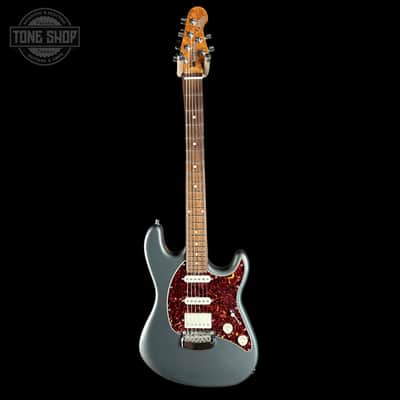 Used 2018 Ernie Ball Music Man Cutlass HSS Charcoal Frost w/case TSU25228 image 2