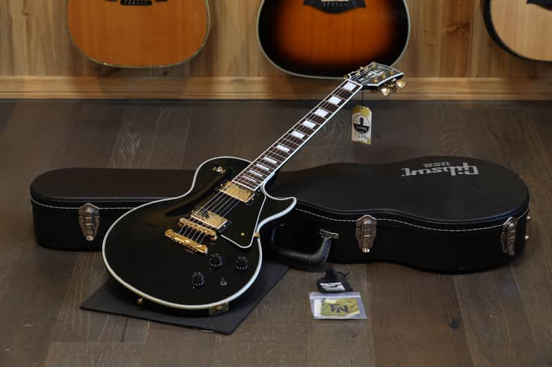 2013 Gibson Les Paul Custom Lite Electric Guitar Black Ebony + OHSC image 1