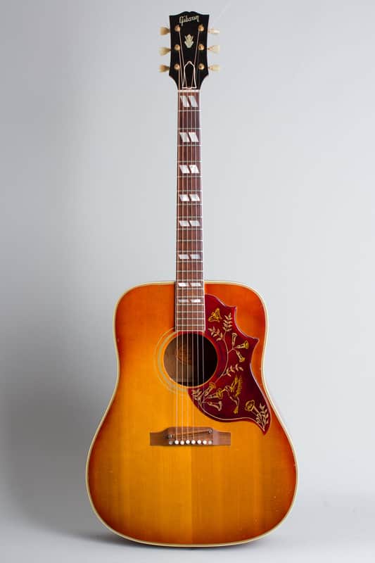 Gibson Hummingbird Flat Top Acoustic Guitar (1962), ser. #82242, original black hard shell case. image 1