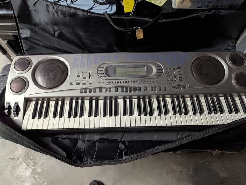 Casio WK-1630 76-Key Workstation Keyboard 2000s - Silver image 1