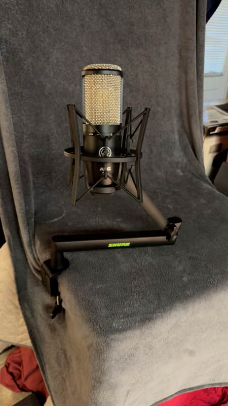 AKG P220 Large Diaphragm Cardioid Condenser Microphone 2010s - Black image 1