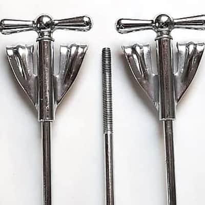 Set of (8) Ludwig "Bowtie" Tension Rods & Claws for Bass Drum, 6 1/8" length / 1960s image 12