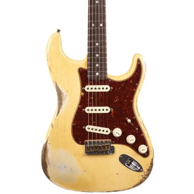 Fender Custom Shop 1969 Stratocaster Heavy Relic Guitar - Aged Vintage White - CHUCKSCLUSIVE - #R123333 image 5