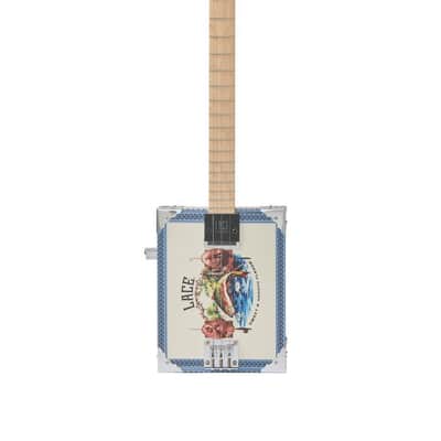 Electric Cigar Box Guitar Gone Fishing 3 String - Right Hand image 4