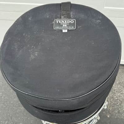 Ludwig Chrome Snare Drum 6.5 x 14" Vintage 80's Black & White Badge with Tuxedo Bag image 8