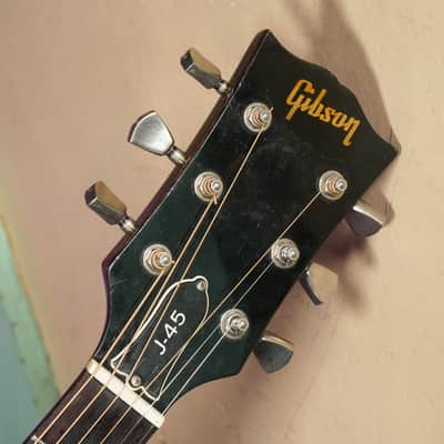 1980 Gibson J-45 Dreadnought Acoustic Guitar (VIDEO! Fresh Work, Ready) image 3