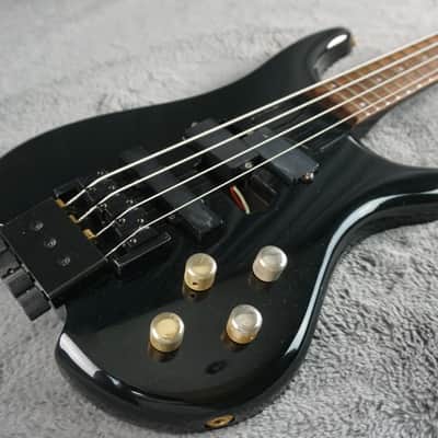Fernandes Headless Bass MIJ Black w/ EMG PJ Pickups Vintage image 5