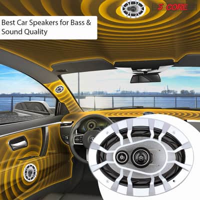 5 Core 6X9 Inch 4 Pieces Car Audio Coaxial Speaker 3 Way 1600 Watts PMPO Full Range Speakers Bild 5