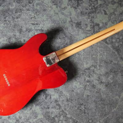Fender Hollow Body Telecaster Partscaster P90 Special Natural Red Spalted Maple Flame top image 13