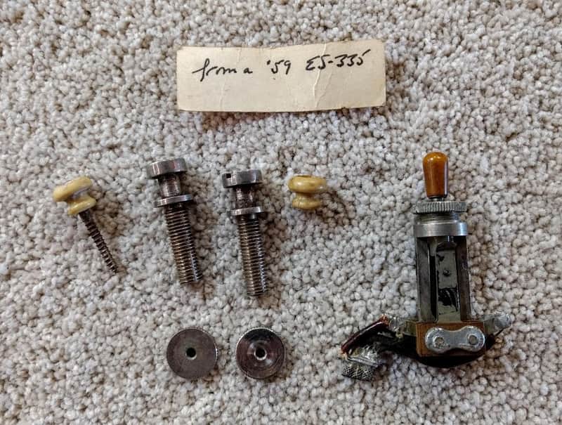 1959 Gibson Switchcraft Pickup selector switch plus other parts for ES335 or Les Paul image 1