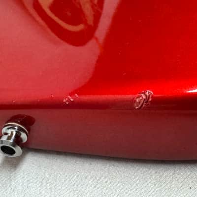 Fender American Deluxe Stratocaster Guitar with Case 2002 - Chrome Red / Maple neck image 17
