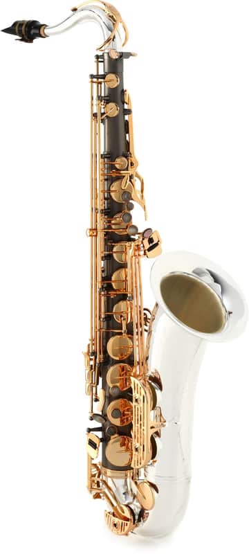 Sax Dakota SDT-XG-606 XG Series Tenor Saxophone - Black Onyx Body  Silver-plated Bell and Neck image 1