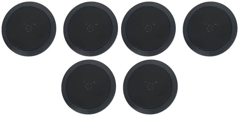 6 Rockville HC55-16 Black 5.25" 300 Watt In-Ceiling Home Theater Speakers 16 Ohm image 1