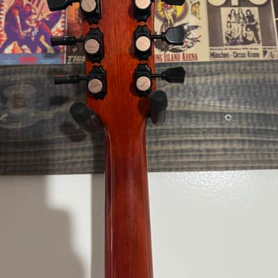 Vintage V100-AFD Reissued Paradise Series Single Cut 2010s - Flamed Amber image 9