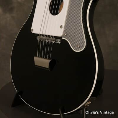 RARE 1960's GOYA/Hagstrom model JB-80 factory ACOUSTIC modular insert BLACK #004 image 7