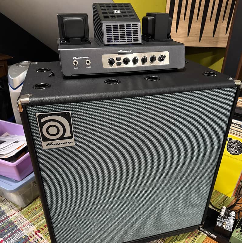 AMPEG Rig HEAD&CABINET- Ampeg PF-50T Portaflex 50-Watt Tube Bass Amp & SVT 212 Cab image 1