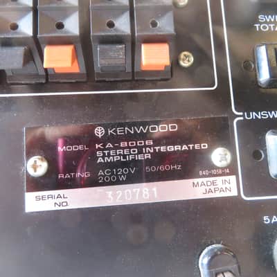 Kenwood KA-8006 mid 1970's - silver faceplate image 8