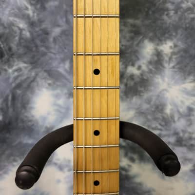 Vintage 1998 Silvertone Revolver Model SS-10BK Strat Style Electric Guitar New Strings Pro Setup Gigbag image 5