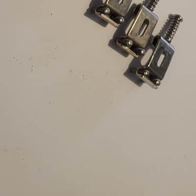 Fender N.O.S. Stratocaster bridge saddles 1950s/ 1960s - Nickle image 2