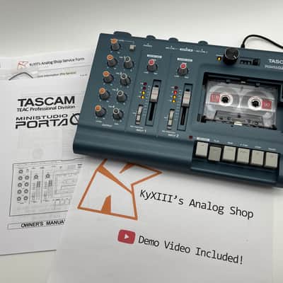 TASCAM Porta 02 MKII Multitrack 4-Track Cassette Recorder {Serviced W/ Pitch Mod} image 2