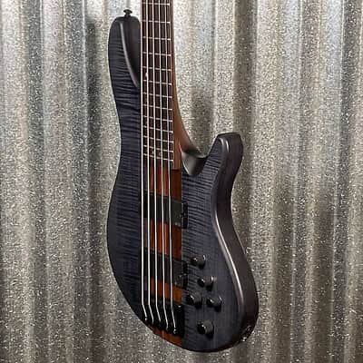 Schecter Charles Berthoud CB-5 See Through Black Satin EMG 5 String Bass #2510 image 6
