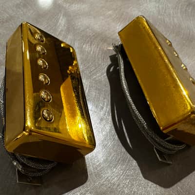 Gibson USA 490R & 498T PAT# Pickup Set (1990s - Gold) image 2