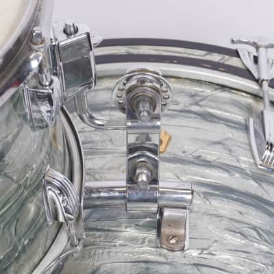 LUDWIG | CLASSIC | 1960s | "DOWNBEAT" | 3 - PIECE SHELL | + MATCHING SNARE DRUM image 9
