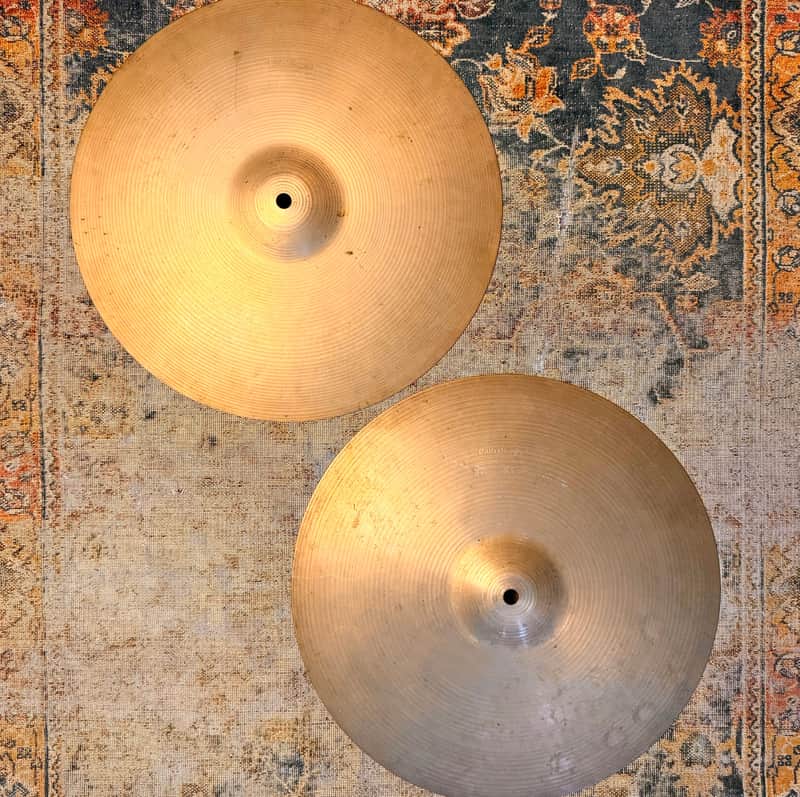 Rare Vintage Paiste Pre Serial 602 THIN Hihats 14” REAL DEAL! Only 818 922 g Don’t Pay $800!! image 1